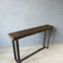 Industrial Reclaimed Custom Hall Console Side Table 393, thumbnail 2 of 5
