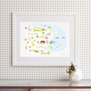 Map Of Penarth, Wales, 4 of 4