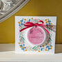 Personalised New Baby Card With Ceramic Ornament, thumbnail 2 of 5