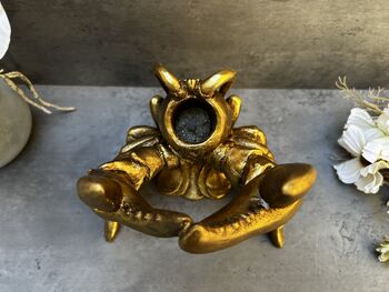 Drunken Lobster Wine Bottle Holder Gold Freestanding, 8 of 12