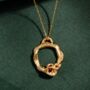 Garnet Semi Precious Gemstone Eternity Necklace, thumbnail 6 of 8