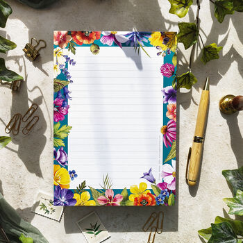 Colourful Floral Writing Set, 4 of 5