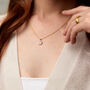 Lulea Moonstone And Gold Plated Necklace, thumbnail 2 of 5