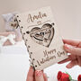 Personalised Wooden Valentine’s Card – Keepsake Gift, thumbnail 1 of 9