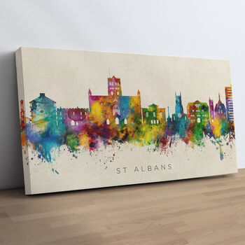 St Albans Skyline Cityscape Art Print, 10 of 12