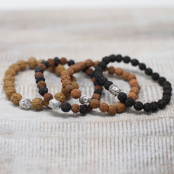 Buddha Rudraksha Bracelet Set, 2 of 4