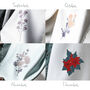 Personalised Choose Your 'Birth Flower' Scarf, thumbnail 9 of 12