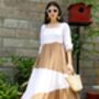 Choco Cotton Tier Maxi Dress, thumbnail 1 of 3