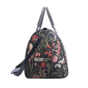 Morning Garden Black Big Holdall Bag + Gift Sling Bag, 3 of 11