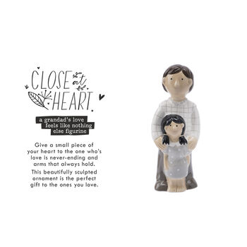 Grandfather And Granddaughter Family Figurine, 3 of 4