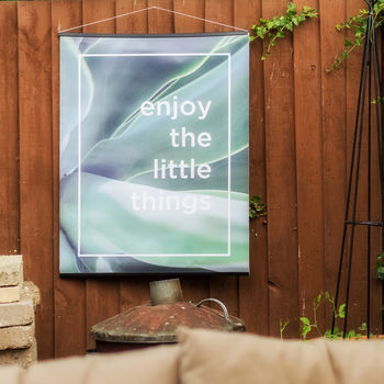 Enjoy The Little Things Botanical Outdoor Garden Poster, 3 of 8