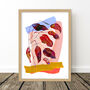 Vibrant Abstract Leaf Collage Art Print, thumbnail 5 of 7