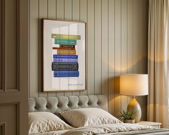 Northumberland Coast Book Stack Art Print, 5 of 6