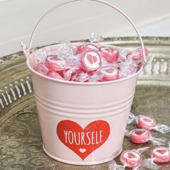 Love Yourself Bucket With Heart Sweets, 3 of 3