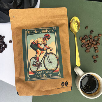 Personalised Coffee Beans Cycling Gift, 3 of 5