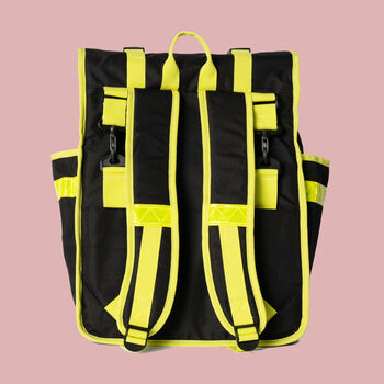 Neon Rolltop Backpack Pannier Black, 2 of 8