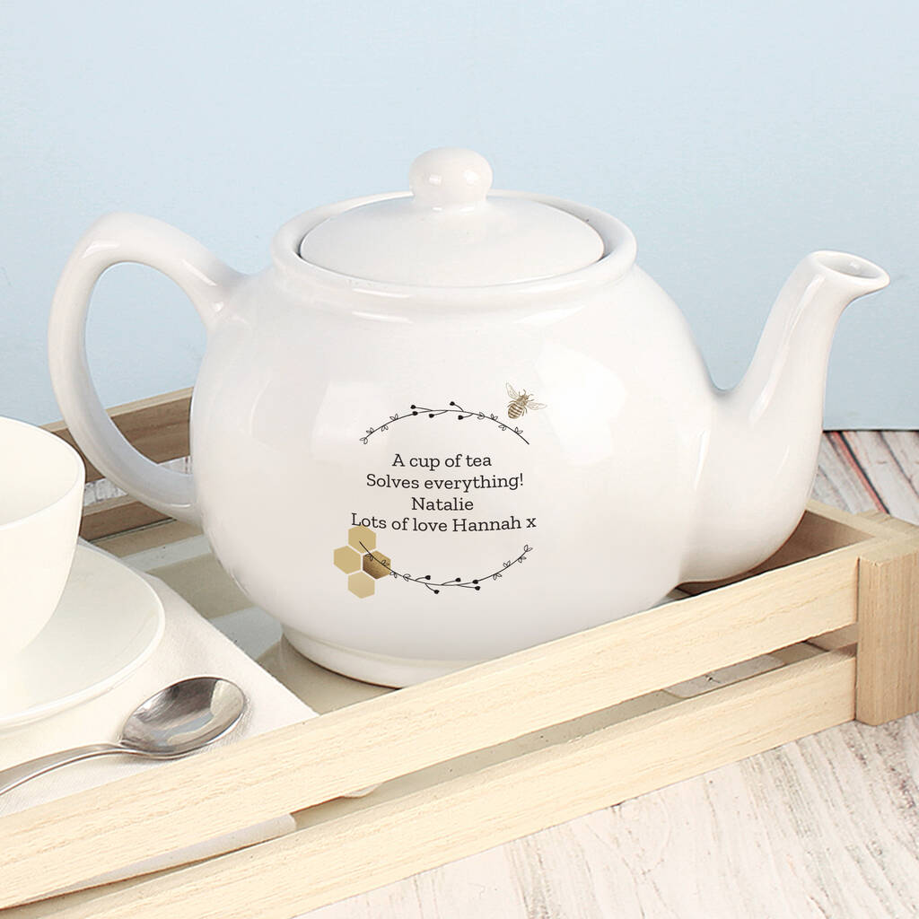 Personalised Queen Bee Teapot By Oli & Zo