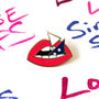 Loose Lips Sink Ships Enamel Pin Badge, thumbnail 2 of 8