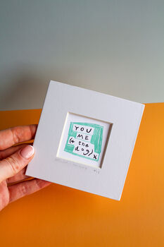 You, Me And The Dog Mini Art Print, 3 of 8