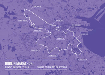 Personalised Dublin Marathon Poster, 10 of 11