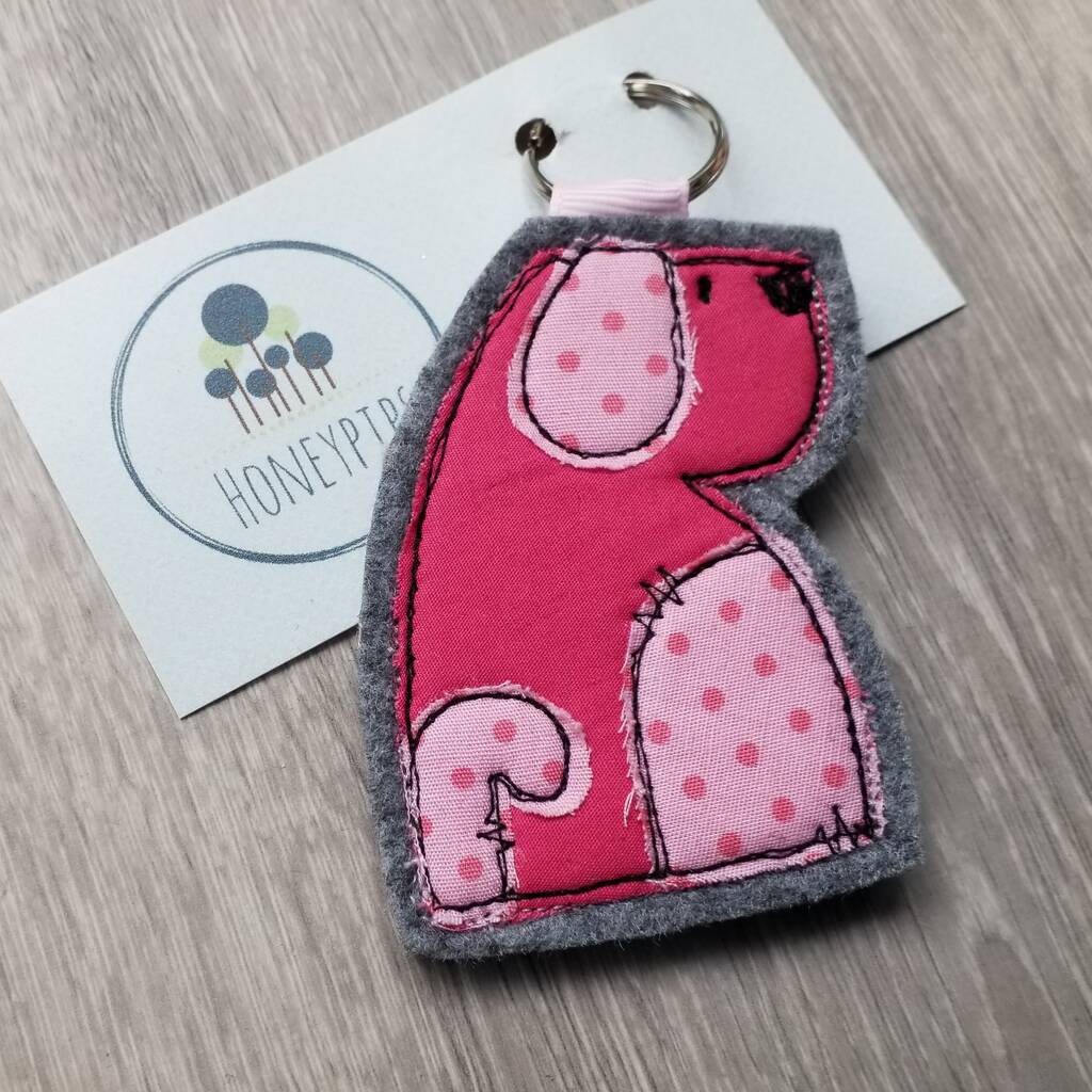 Dog Keyring By Honeypips