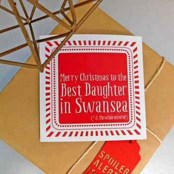 Personalised Best Daughter Christmas Card, 2 of 3