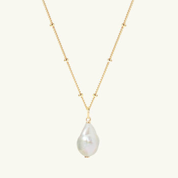 Freshwater Pearl Necklace Silver Or Gold Vermeil, 4 of 6