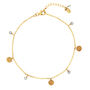Lakshmi Anklet Blue Topaz Silver Or Gold Plated, thumbnail 5 of 10