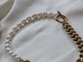 'Dakila' Distinguished Bold Pearls Necklace, 6 of 12
