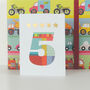 Mini Gold Star Number Five Card, thumbnail 4 of 5