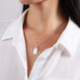 Sterling Silver Rectangle Saint Christopher Necklace, thumbnail 3 of 6