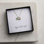 Personalised Swarovski Birthstone And Disc Necklace, thumbnail 3 of 4