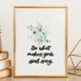 Inspirational Quote Set Of Two Prints Watercolour Gold, thumbnail 4 of 7