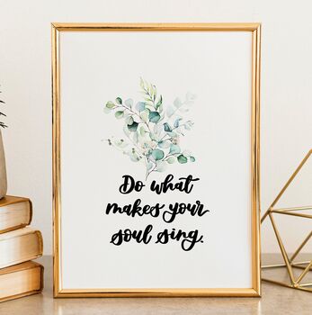 Inspirational Quote Set Of Two Prints Watercolour Gold, 4 of 7