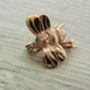Rose Gold Vermeil Bumble Bee Brooch, thumbnail 2 of 4