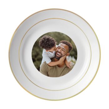 Personalised Golden Rim Photo Plate, 3 of 5