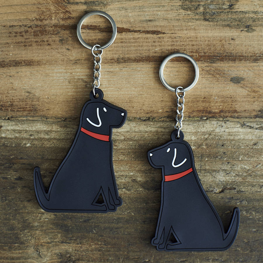 black labrador key ring by sweet william designs