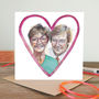 Ken And Deirdre Greetings Card, thumbnail 1 of 2
