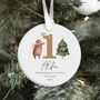 Personalised Gift Baby’s First Christmas Ceramic Ornament, thumbnail 1 of 7