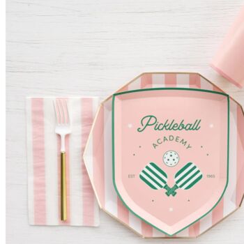 Petal Pink Cabana Stripe Party Napkins X 20, 3 of 3