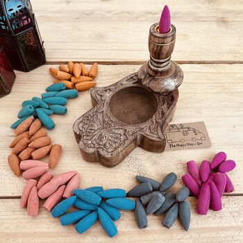 Pack Of 20 Handmade Back Flow Indian Incense Cones, 9 of 9