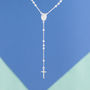 Rosary Lariat Necklace, thumbnail 5 of 9