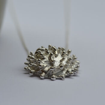 One Of A Kind Coral Reef Inspired Sterling Silver Necklace, 7 of 10