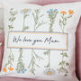 Personalised Mothers Day Floral Cushion For The Home, thumbnail 3 of 4