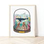 Ocean Bell Jar Print, thumbnail 1 of 4