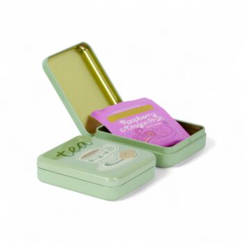 Tea Bag Travel Pocket Tin Tea Lover Gift Storage Box | T And B, 4 of 9