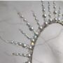 Hand Beaded Statement Alternative Spiked Bridal Crown, thumbnail 10 of 11