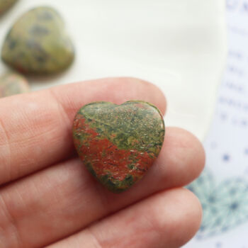 Unakite Crystal Heart For Balance And Healing, 5 of 6