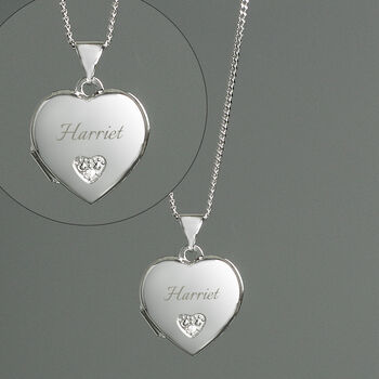 Personalised Girl's Heart Locket Necklace, 3 of 7