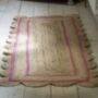 Scallop Jute Rug With Pink Stripe, thumbnail 7 of 7